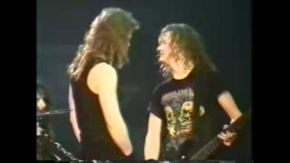 Metallica Fail  Jason Pisses Off James in 1992 Seek And Destroy [upl. by Rodenhouse]