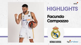 FACU CAMPAZZO todoterreno en la victoria del Real Madrid  Liga Endesa 202324 [upl. by Merriman]