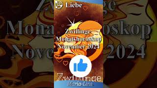 Zwillinge LIEBE ❤️ Horoskop November 2024 [upl. by Deden306]