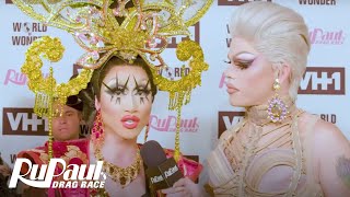 Season 10 Finale Red Carpet Interviews w Morgan McMichaels Part 2  RuPauls Drag Race Season 10 [upl. by Rosdniw341]