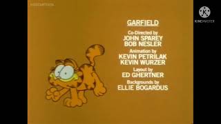 Garfield TV Special End Credits 1982  1991 [upl. by Miehar634]