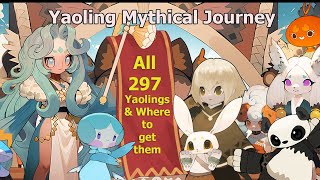 All 297 Yaolings and where can get them  Yaoling Mythical Journey [upl. by Sucirdor]