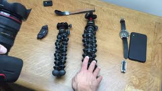 Bendy Tripod Faceoff JOBY GorillaPod 3K Vs GorillaPod 3K PRO [upl. by Norean]