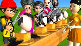 Scary Teacher 3D vs Squid Game Trying Cut Miss T Hair 5 Times Challenge Nick vs Granny Loser [upl. by Grimbly]