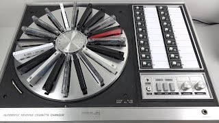 Fascinating Vintage 20 Cassette Carousel from 1972  Panasonic RS296US [upl. by Hedley]