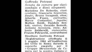 Petrassi Sonata da camera per clavicembalo e dieci strumenti  De Robertis  Petrassi 1964 [upl. by Vida]