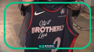 Sixers new City Edition jerseys honor Reading Terminal Market [upl. by Adnac835]