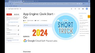 2024 App Engine Qwik Start  Go  qwiklabs  GSP070  With Explanation🗣️ [upl. by Manara]