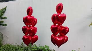 Heart Shaped Helium Balloons ideliver sa Marikina City via Lalamove [upl. by Erdnaek]