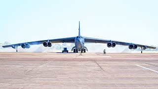 B52 Stratofortress Take Off US Air Force [upl. by Ryon900]