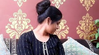 ll hair bun bnane का बहुत ही आसान तरीका ll views viral SwatiShakti20 [upl. by Sparke574]