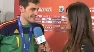 Iker Casillas kiss her Girlfriend [upl. by Baniez]