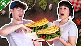 Typisch italienisch So wird Piadina gemacht  🇮🇹😋Resteessen [upl. by Sumetra]