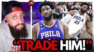 Sixers fans call for Joel Embiid to be TRADED after yet another injury [upl. by Hpejsoj]