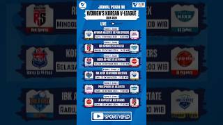 JADWAL WOMENS KOREAN VLEAGUE 202425 PEKAN INI ligavolikorea [upl. by Orsa]