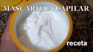 Cómo hacer un ACONDICIONADOR PARA EL PELO crema para peinar o CREMA DE ENJUAGUE [upl. by Royce993]