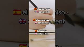 False cognates part 4 ✨ spanishforbeginners spanishforeveryone [upl. by Ylevol493]