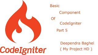 Codeigniter tutorial for beginners step by step in hindi Basic Component Of CodeIgniter Part 5 [upl. by Clyte]