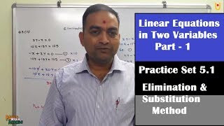 Linear Equations in two variables Class 9th New Syllabus Maharashtra Board Part 1 [upl. by Nauqad]