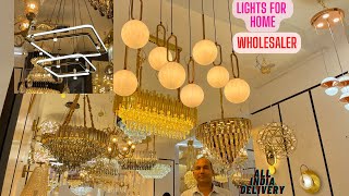 Lights for Home in Bhagirath Palace Light Market Chandni Chowk Kirti Nagar Furniture Market Delhi [upl. by Randolf]