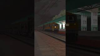 13434  Malda Town SMVT Bengaluru Amrit Bharat Exp skipping Baitarani Road mstslive openrails [upl. by Yesdnyl]