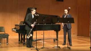 Johannes Berauer and Philipp Sageder Mizar for bassoon bass clarinet and electronics [upl. by Akinoj]