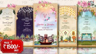 MDI047  Indore Theme Wedding Invitation  2024 [upl. by Alton]