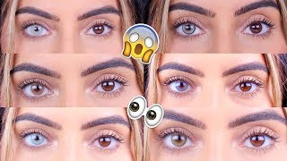 BEST COLOURED CONTACTS FOR DARK EYES [upl. by Nolla]