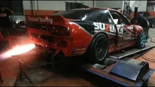 2jz S13 drift car testing Brewed Motors Anti Lag kit [upl. by Igor351]