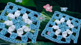 How to make quick and easy square crochet granny square crochetsquare crochet Loop2loopw1y [upl. by Brucie]