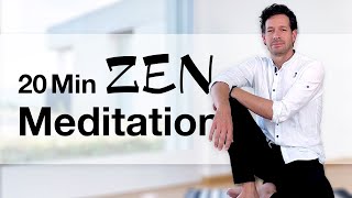 20 Min Accompanied Zen Meditation in Stillness  Zazen with IntroOutro [upl. by Aiela]