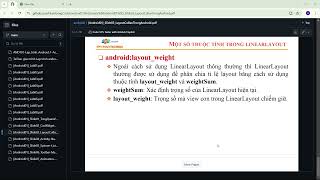 Lập trình Android 1 LinearLayout [upl. by Zehcnas710]