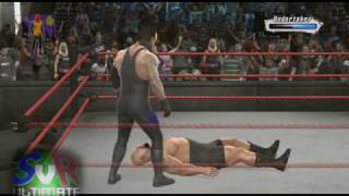 Smackdown Vs Raw 2009 Taker vs Big Show 22 PS3Xbox360 [upl. by Otrevire]