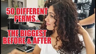 50 DIFFERENT PERMS DAUERWELLEN THE BIGGEST BEFORE amp AFTER BY JOERG MENGEL FRISEURE [upl. by Hannasus]