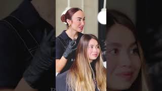 Tutorial de coloración de cabello rubio y balayage blonde balayage haircolor [upl. by Ronda]