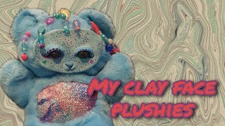 MY CLAY FACE PLUSHIES  The Halloween collection [upl. by Hewes]