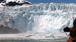 Glacier Calving Huge Wave [upl. by Hansel]