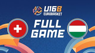 Group Phase  Switzerland v Hungary  Full Basketball Game  FIBA U16 EuroBasket 2024 Division B [upl. by Kipper]