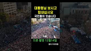 12월14일 광화문 드론촬영 윤석열 대통령은 국민이 지킨다 윤석열 광화문 드론 [upl. by Geraldine]