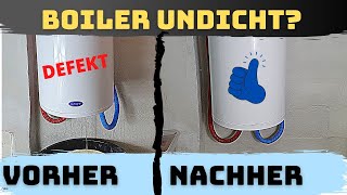 Warmwasserspeicher anschließen  entleeren  Warmwasserboiler undicht 》 Austauschen Anleitung [upl. by Ecinaej752]