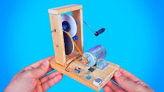 Amazing Mini Power Generator made with recyclable materials [upl. by Rigby]