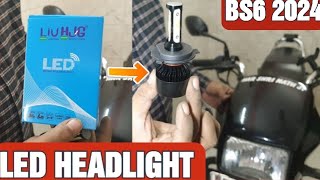 Hero SPLENDOR BS6 HEADLIGHT change Led Installation full video  SPLENDOR 2024 [upl. by Armond]