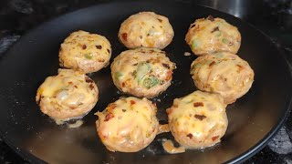 cheese stuffed mushrooms stuffed mushrooms for starters mushroom bites [upl. by Sosthena]