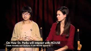 Odette Annable and Charlyne Yi Talk HOUSE Season 8 [upl. by Draillih]