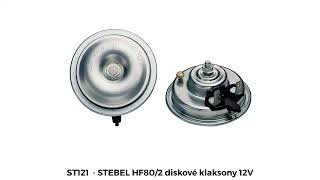 ST121  audio  STEBEL HF802 diskové klaksony 12V [upl. by Hourigan]