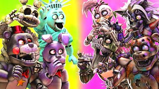 SFM FNaF Help Wanted 2 vs Nightmare Security Breach [upl. by Yeslrahc829]