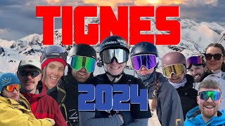 Tignes Val dIsère Espace Killy 2024 Ski Vlog [upl. by Aisorbma]