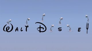 Seven Luxo Lamps Spoof Walt Disney Logo [upl. by Odoric]