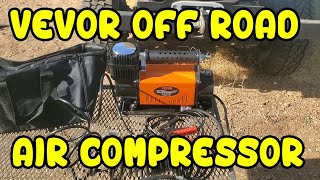 Vevor 12v 150 PSI Offroad Air Compressor for up to 35quot tires Test and review [upl. by Notxed]