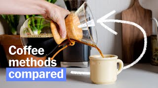 French Press vs AeroPress vs Pourover and More Coffee Methods Compared [upl. by Ecirrehs]